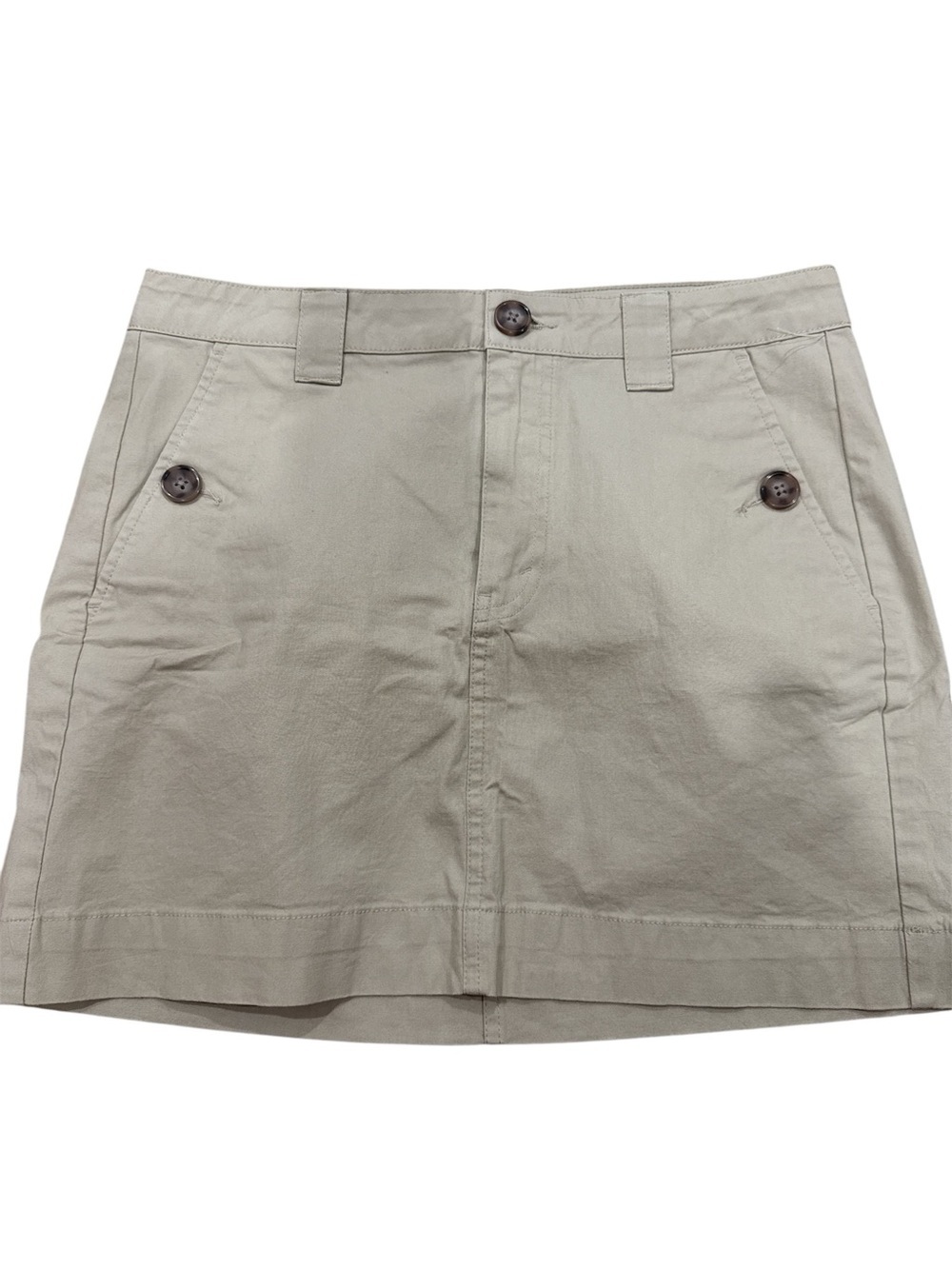 wild fable Khaki Mini Skirt with Button Detail